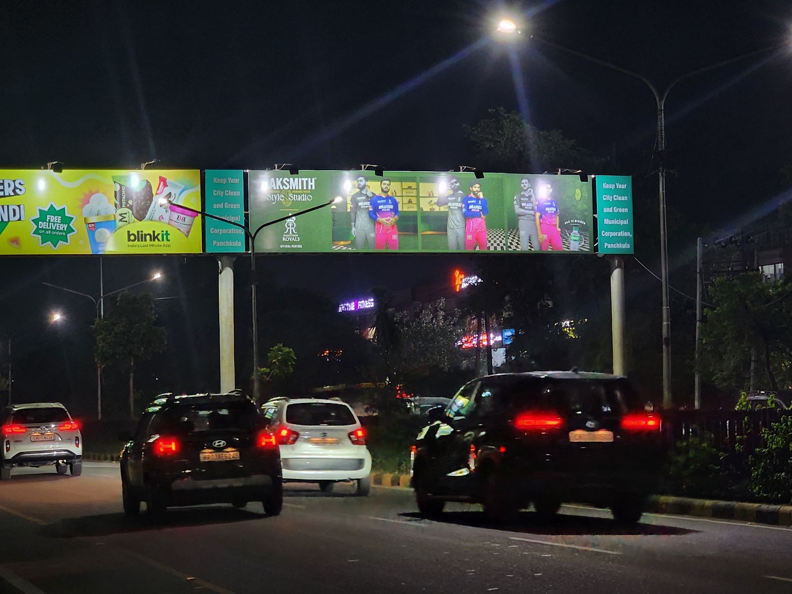 Sector 20 Roundabout New Bridge Towards Sec 26 /27 — Unipole in Panchkula