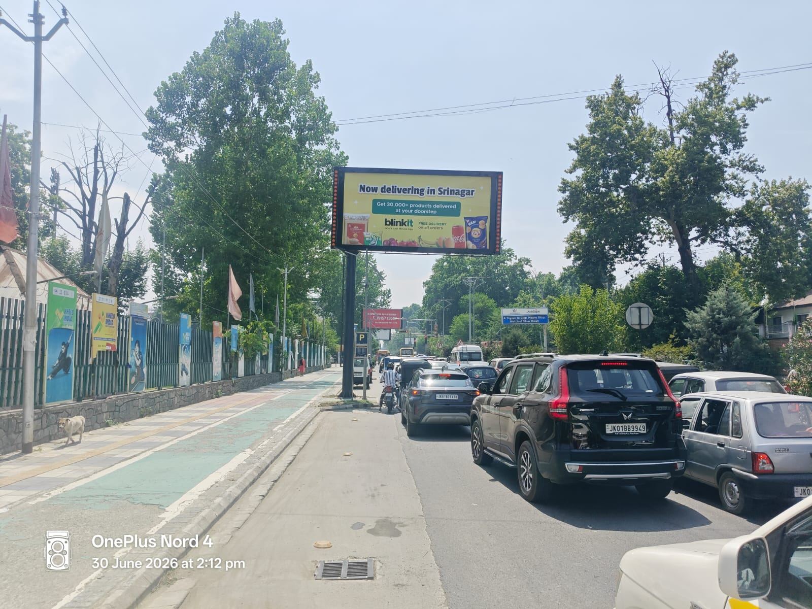 Aiwa Kadal ali jan road — Unipole in Srinagar