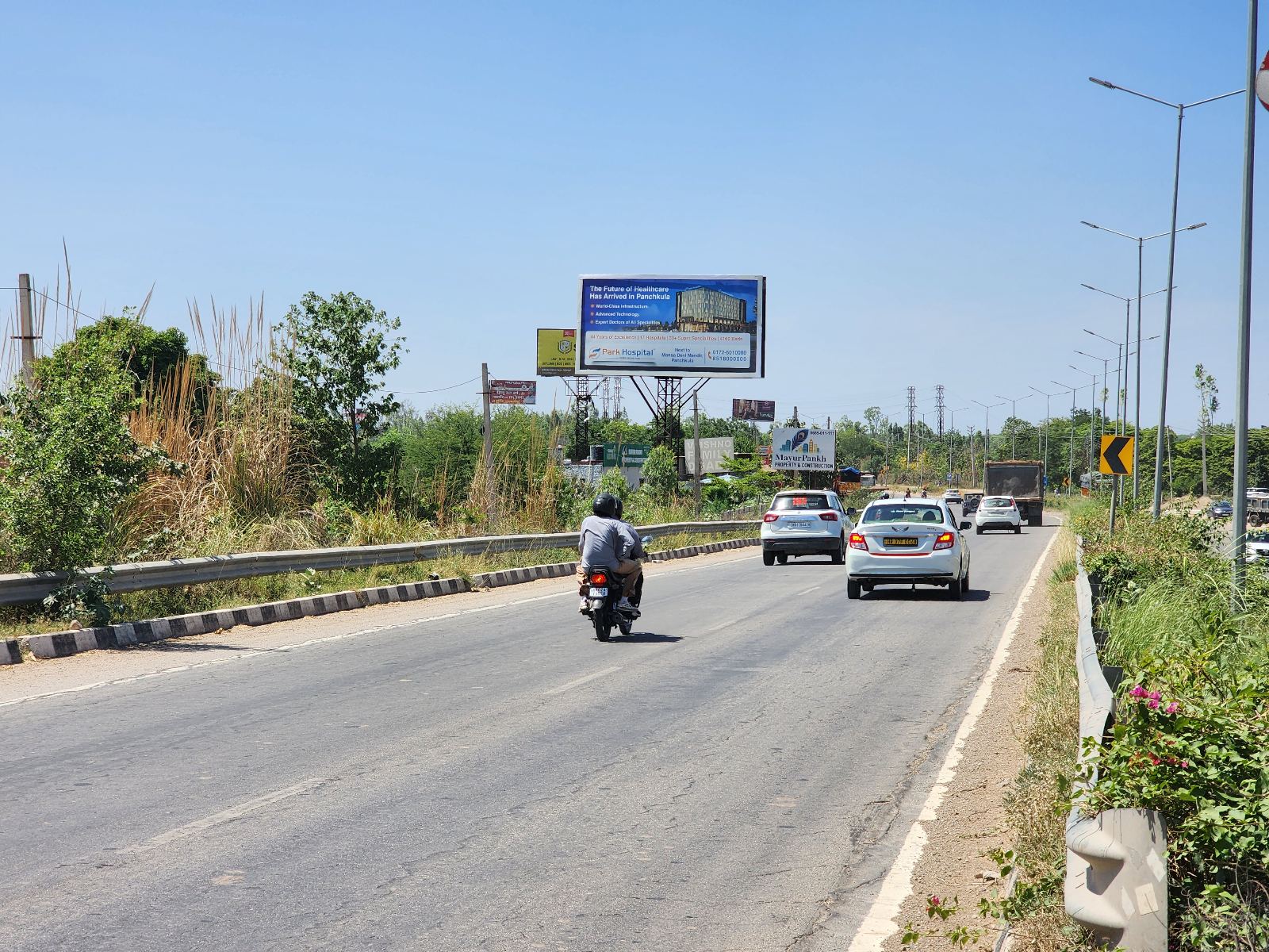 Sector 2 Near Majri Chowk towards Nada Sahib Road — Gantry in Panchkula