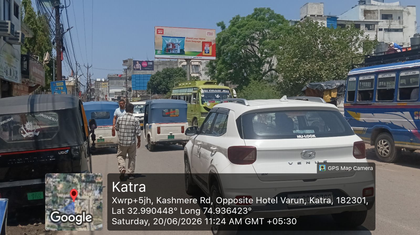 Banganga Road To Vaishno Devi Temple — LED Screen in Katra