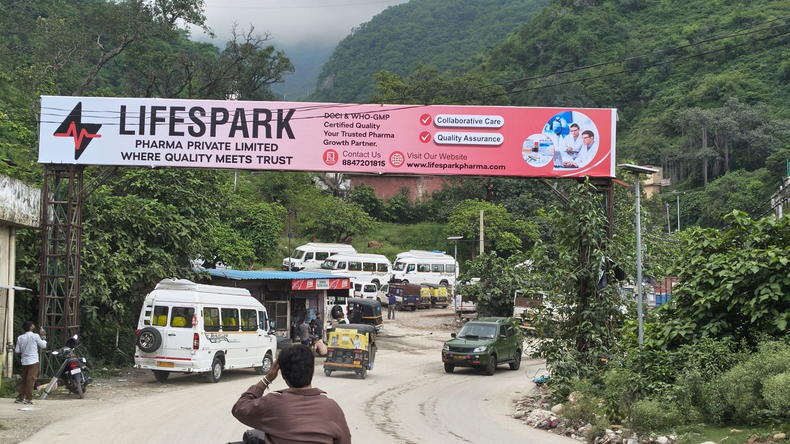 Katra Main Market — Unipole in Katra