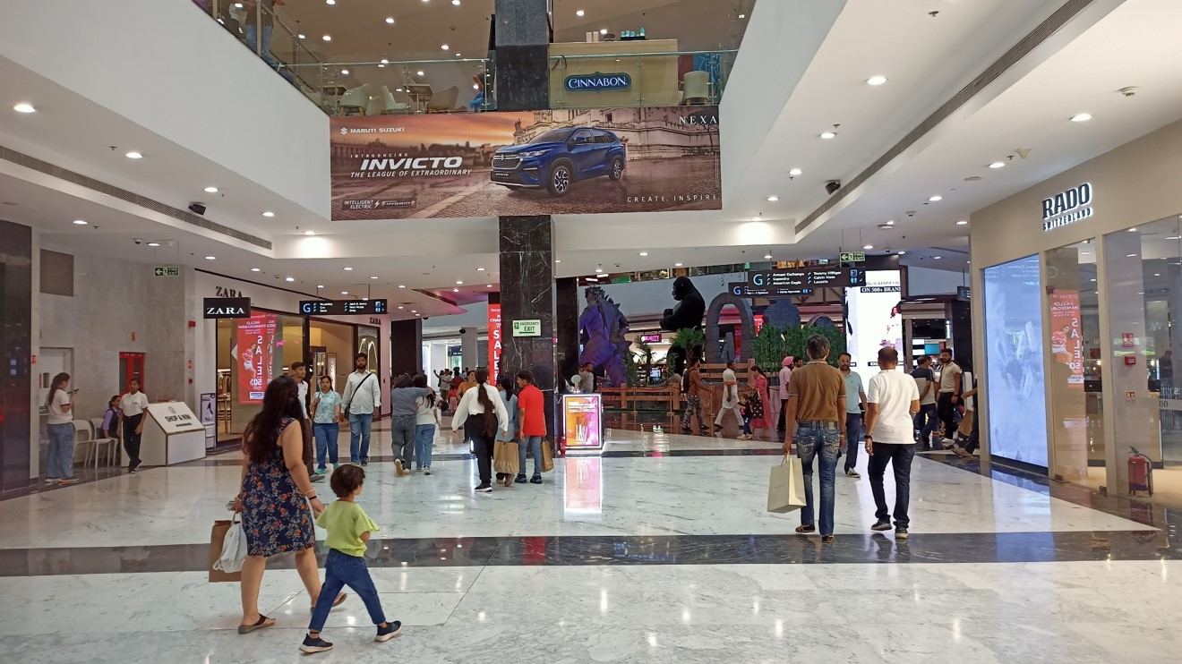 Elante Mall — Opp Collective towards Main Artium — Mall Branding in Chandigarh