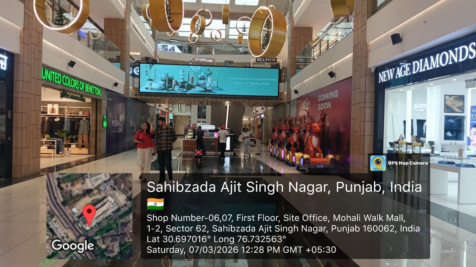 Second Floor Facing Lift — Mall Branding in Mohali