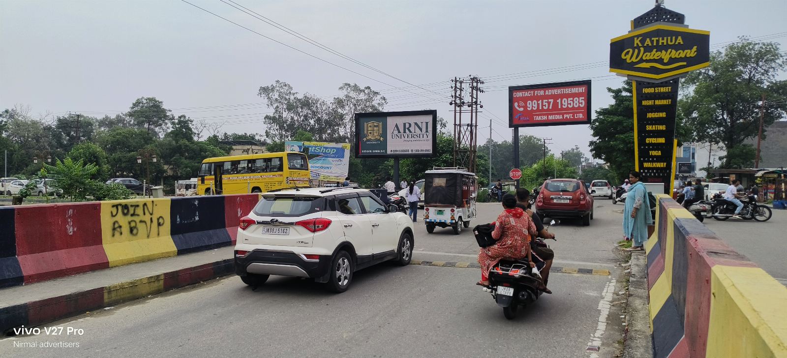 Sheedhi Chowk Towards College Road — Unipole in Kathua