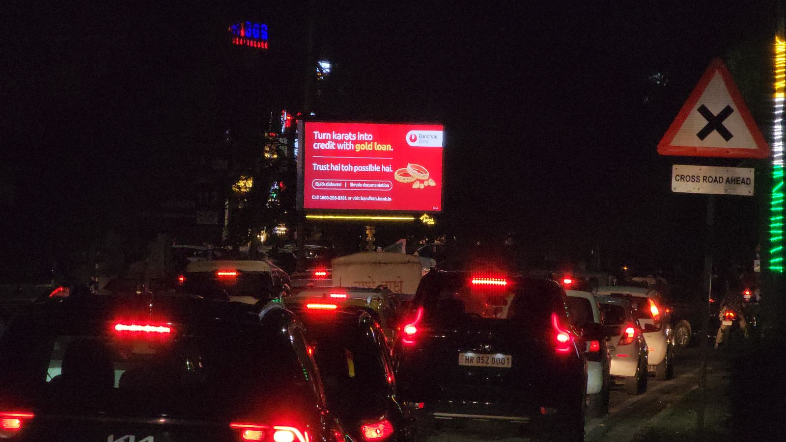 Sector 5/10 Lights Point Near BSNL Exchange — LED Screen in Panchkula